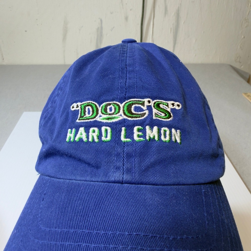 Doc's Hard Lemon Anheuser Busch Embroidered Blue‎ Baseball Cap One Size